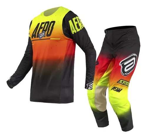 Conjunto ASW Concept Future 2025 Vermelho/Preto/Amarelo - Spinelli